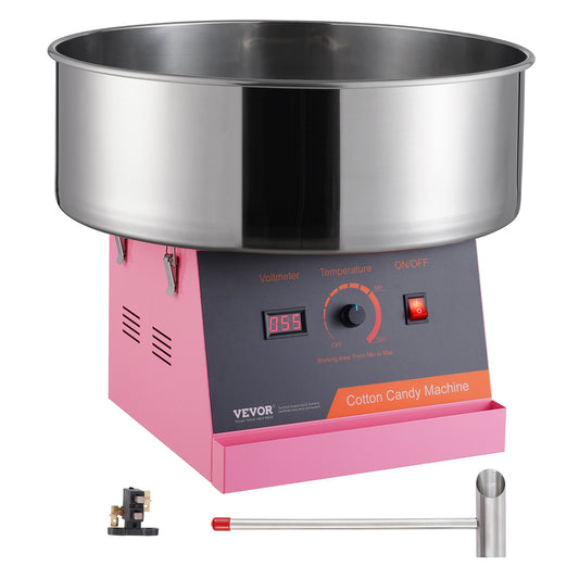 Suikerspinmachine – Suikerspinmaker – Cotton Candy Maker – Suikerspinmachine Elektrisch – Snoepmachine – 1000W Vermogen – Roestvrijstalen Kom