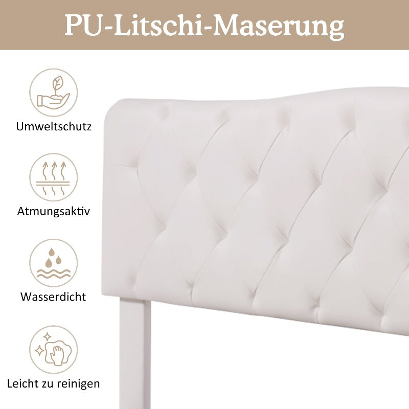 Tweepersoonsbed – Bed met Opbergruimte – Boxspring – Bedframe – Slaapbank – Matras Inclusief – Gestoffeerd Grijs – 140x200 cm – Lattenbodem van Hout