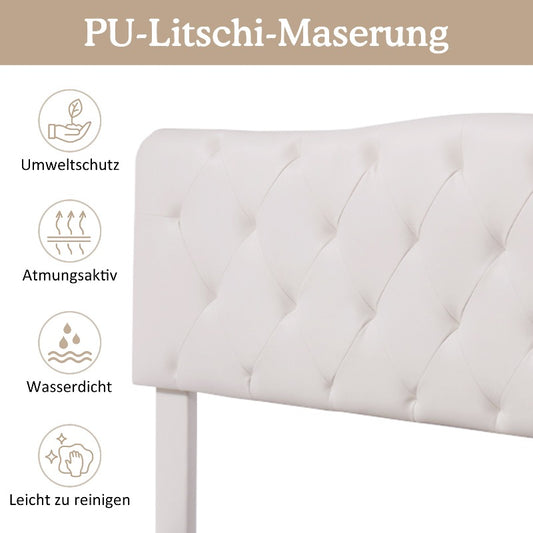 Tweepersoonsbed – Bed met Opbergruimte – Boxspring – Bedframe – Slaapbank – Matras Inclusief – Gestoffeerd Grijs – 140x200 cm – Lattenbodem van Hout