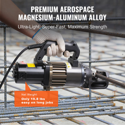 Elektrische Betonstaalsnijder – Hydraulische Staalknipper – Rebar Cutter – Staalknipper – Betonstaal Knipmachine – 1000W Motor – Aluminium Behuizing – Zwart