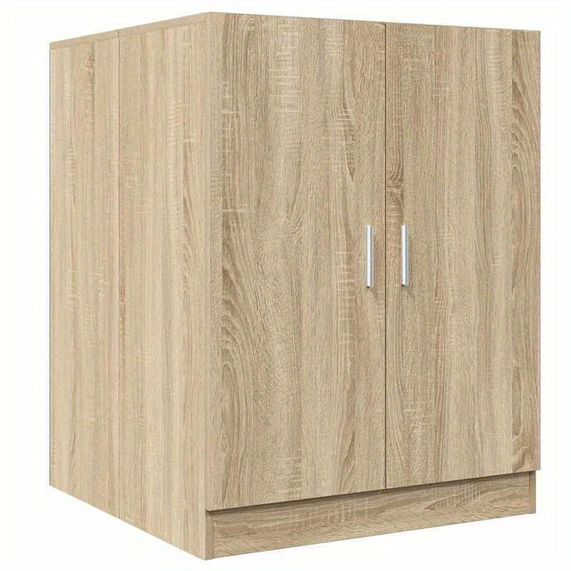 Wasmachine Kast – Wasmachine Ombouwmeubel – Drogerkast – Opbergkast – Werkblad Wasruimte – Sonoma Eiken Kleur – Stevig & Duurzaam – Ruimtebesparend Design