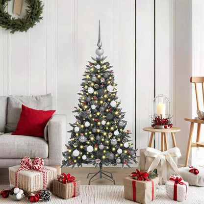 Kerstboom – Kunstkerstboom – Nepkerstboom – Dennenboom – Kerstversiering – Groen PVC – 120 cm – Inclusief Standaard