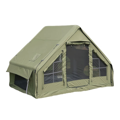 Opblaastent – Opblaasbare Tent – Familietent – Luchttent – Glamping Tent – XXL 6,3 m² – Geschikt Voor Alle Seizoenen