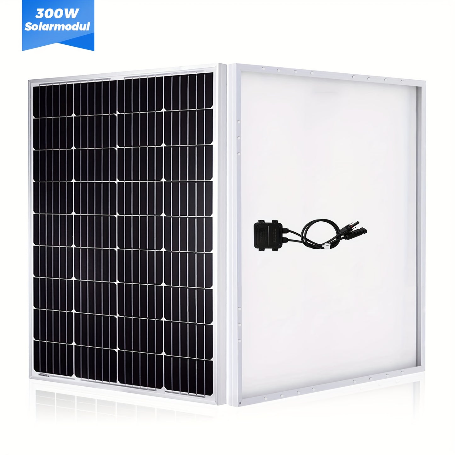 300W Zonnepaneel – Zonnepaneel Module – Solar Module – Fotovoltaïsch Paneel – Monokristallijn Paneel – 18V Hoog Rendement 23% – Weerbestendig Aluminium Frame