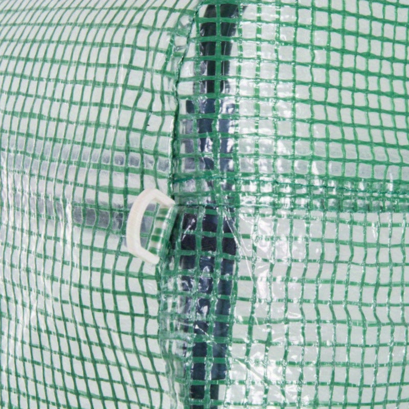 Kweekkas – Broeikas – Tuinkas – Foliekas – Serre – Polytunnel – Stalen Frame – 3,97x3x2 m – UV Bescherming – Groen