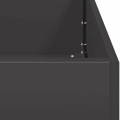 Planter Box 120X80X40 Cm Black Steel