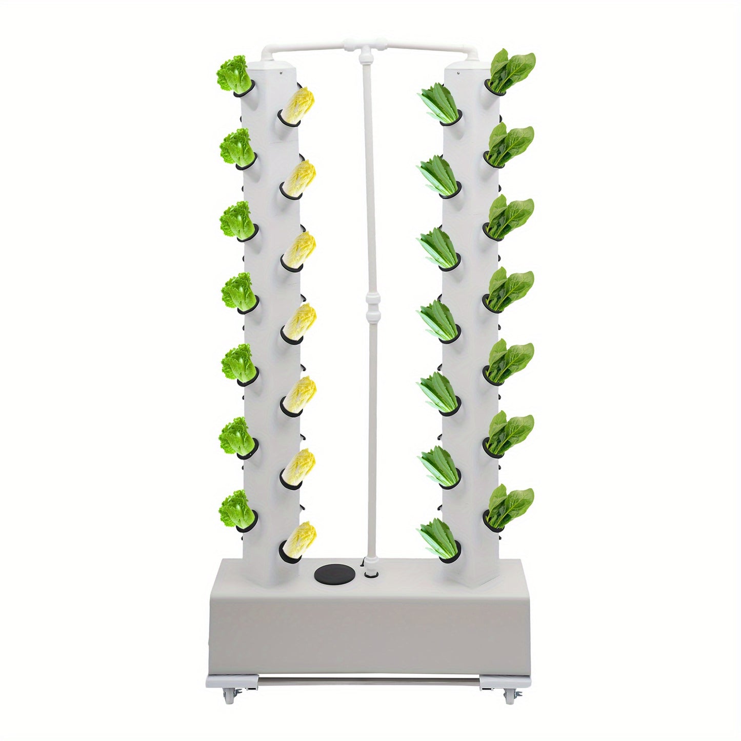 Hydroponic Systeem – Hydrocultuur Kweeksysteem – Verticale Tuin – Moestuintafel – Kweekset – 56 Plantplaatsen – 30L Waterreservoir – Automatische Waterpomp – Mobiel met 4 Wieltjes
