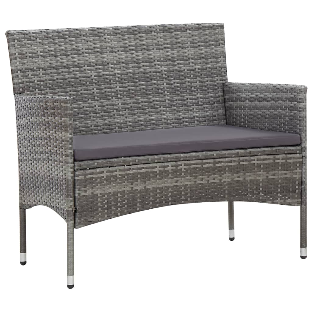Loungeset – Tuinmeubelset – Zitgroep – Balkonset – Loungemeubel – Polyrotan – 5-Delig – Inclusief Comfortabele Kussens