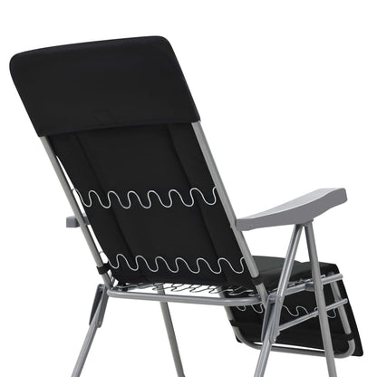 Inklapbare Tuinstoelen – Campingstoelen – Relaxstoelen – Tuinmeubilair – Verstelbare Rugleuning – Stalen Frame – Comfortabele Kussens