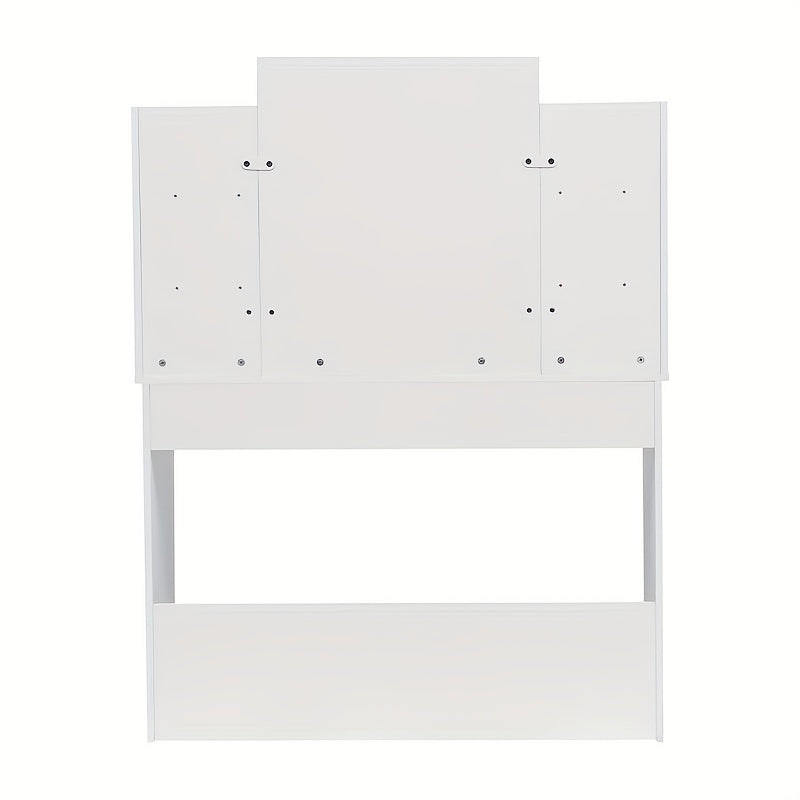 Makeup Tafel – Kaptafel – Dressoir – Vanity Desk – Make-up Meubel – 139,7 cm Breed – 1 Lade en 4 Planken – Wit