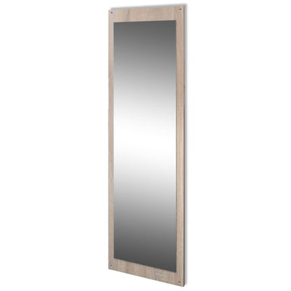 Schoenenkast – Schoenenrek – Schoenenopberger – Schoenenkast smal – Schoenenbankje – 3-in-1 Met Spiegel en Opbergruimte – Duurzaam Hardhout Wit/Natuurkleur – Ruimtebesparend Smal Ontwerp