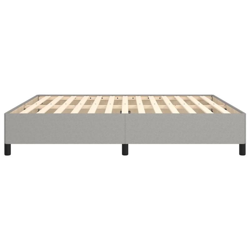 Bed frame without Mattress Grigio Chiaro 160x200cm Tissue Practical, removable, suitable for all seasons, Seasonal Bedding, Spacesaving Bed, Sleek Bedroom Furniture, Modern Home Decor, Lightweight Construction, Removable Desi