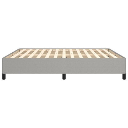 Bed frame without Mattress Grigio Chiaro 160x200cm Tissue Practical, removable, suitable for all seasons, Seasonal Bedding, Spacesaving Bed, Sleek Bedroom Furniture, Modern Home Decor, Lightweight Construction, Removable Desi