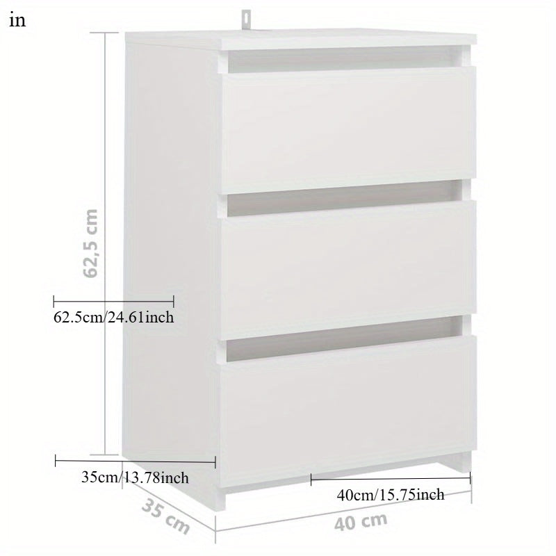 Nachtkastje – Bijzettafel – Ladekast – Bedtafeltje – Opbergkast – Wit – Set Van 2 – Hout – 40x35x62,5 cm – Compact En Robuust
