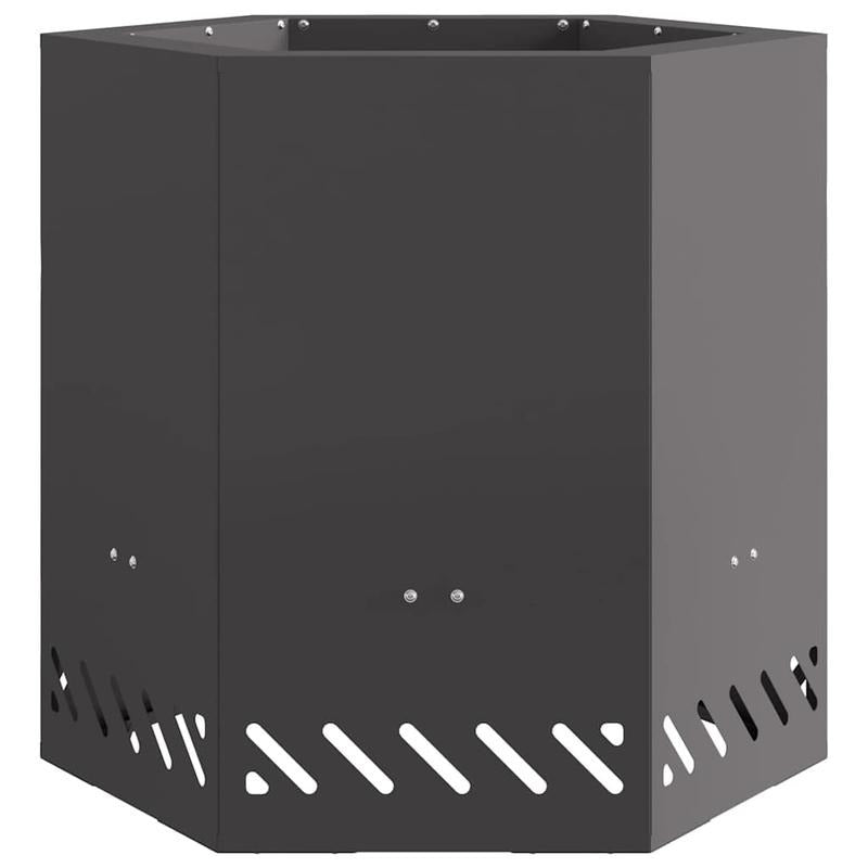 Zwarte Buitenfornuis – Vuurschaal – Houtkachel – Kampvuurplek – Outdoor Firepit – Compact 48x48 cm – Stevig Metalen Design