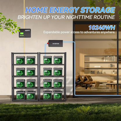 12,8V LiFePO4 Accu – Lithium Accu – Camper Accu – Noodaccu – Solar Accu – 2-Pack 50Ah – 50A BMS Bescherming – Meer Dan 3000 Levenscycli