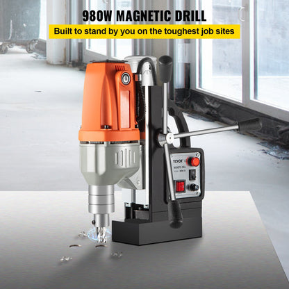 Magnetisch Boormachine – Magneetboormachine – Magneetboor – Elektrische Boormachine – Kolomboormachine – 980W Krachtige Motor – 35 mm Boordiameter