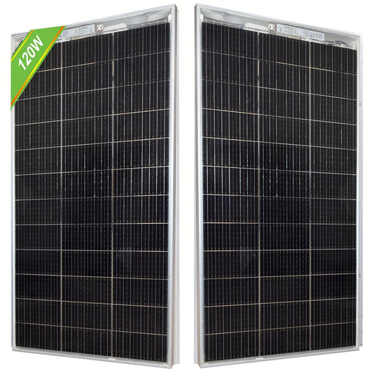 120W Zonnepaneel – Solar Paneel – Photovoltaïsch Paneel – Rigid Zonnepaneel – Transparant Zonnepaneel – Monokristallijn Silicium – Compact & Licht Gewicht – Inclusief 90cm Kabel