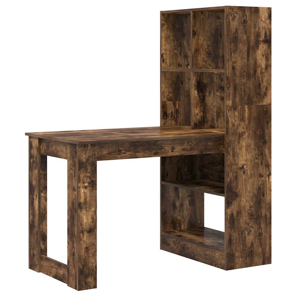 Bureau – Bureautafel – Computertafel – Werkplek – Studiebureau – Smoked Oak MDF – Veel Opbergruimte