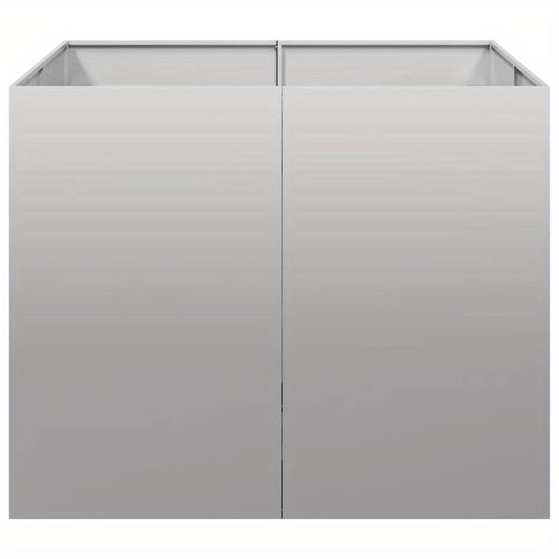 Plantenbak 100x100x80cm gegalvaniseerd staal, Plant Pot, Maceteros Para Plantas Artificiales, Macetas Decorativas Para Sala, Maceteros Grandes Para Exterior, Vaso Grande Para Planta, Macetas De Jardin Grandes, Macetas Grandes