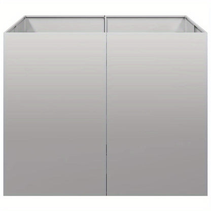 Plantenbak 100x100x80cm gegalvaniseerd staal, Plant Pot, Maceteros Para Plantas Artificiales, Macetas Decorativas Para Sala, Maceteros Grandes Para Exterior, Vaso Grande Para Planta, Macetas De Jardin Grandes, Macetas Grandes