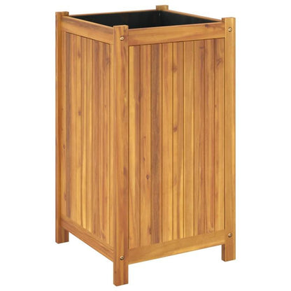 Bloemrek – Plantenstandaard – Bloemenstandaard – Plantenrek – Bloemhouder – Acaciahouten Afdekking – Compact Formaat 42x42x75 cm