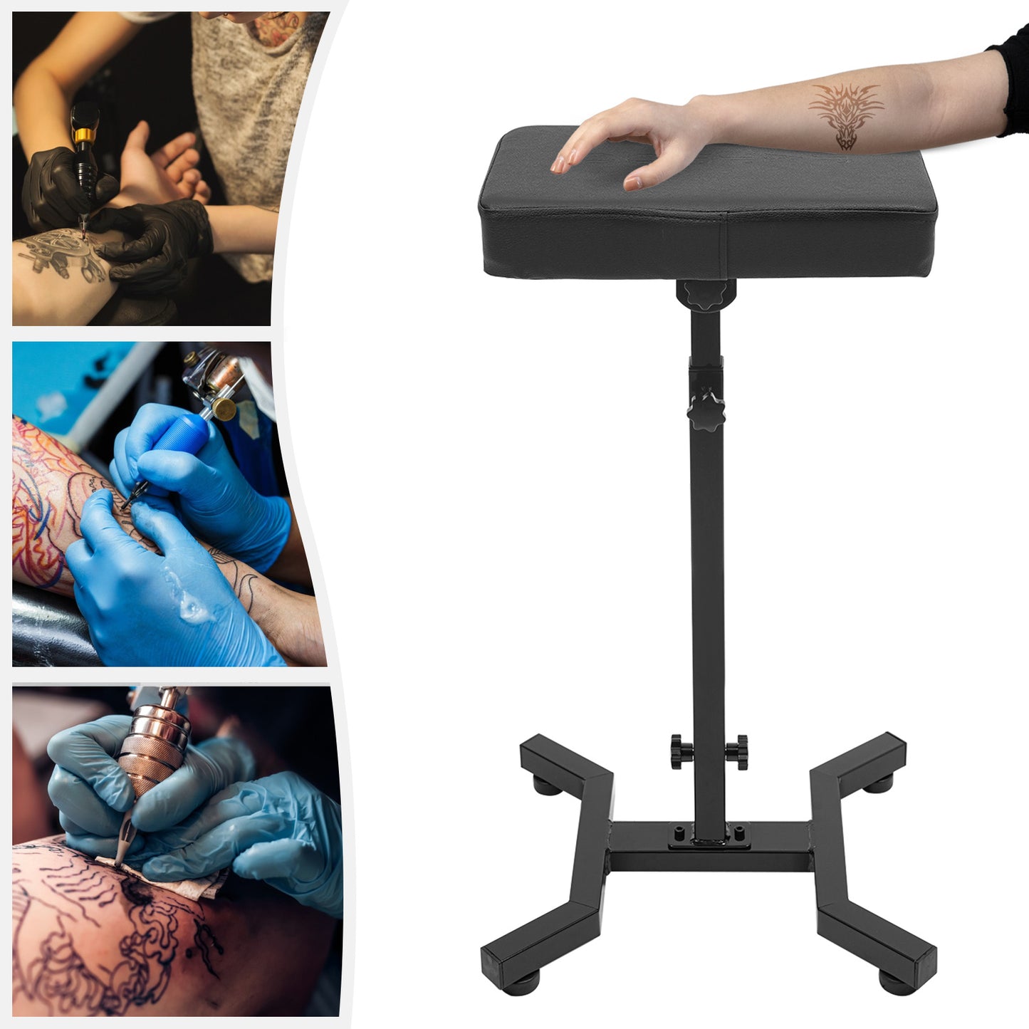 Free Standing Arm & Leg Rest Stand, Height Adjustable Armrest Stand, Portable Armrest Rack used in beauty salons, nail salons, hair salons, studios, home