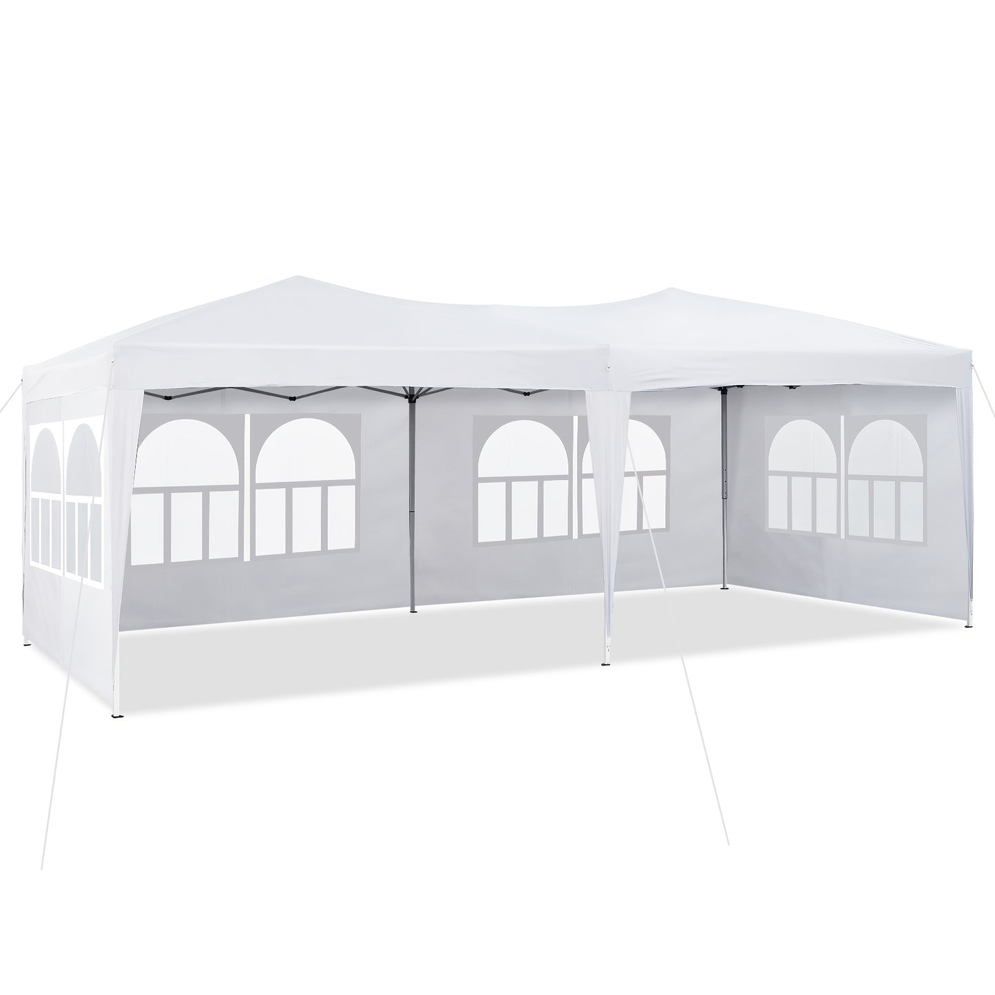 Tuinpaviljoen – Partytent – Gazebo – Tuinkamer – Overkapping – 3x6 Meter – UV-Beschermd Oxford Doek