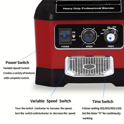 Blender – Smoothiemixer – Sapmaker – Keukenmachine – 2200W Motor – 2 Liter Kan