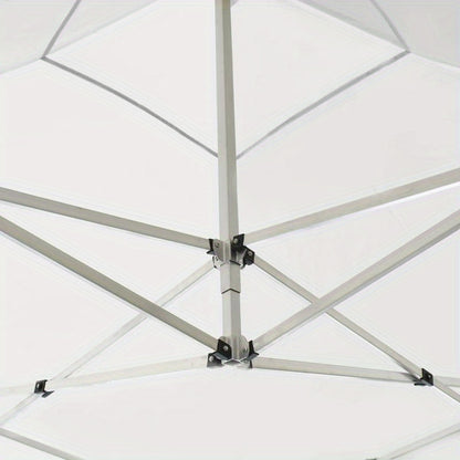 Vouwwand – Partytent Zijwand – Opvouwbare Tentwand – Evenementenwand – Tuinfeest Scherm – Wit – 2x2 Meter – Waterdicht Aluminium Frame – Ritssluiting