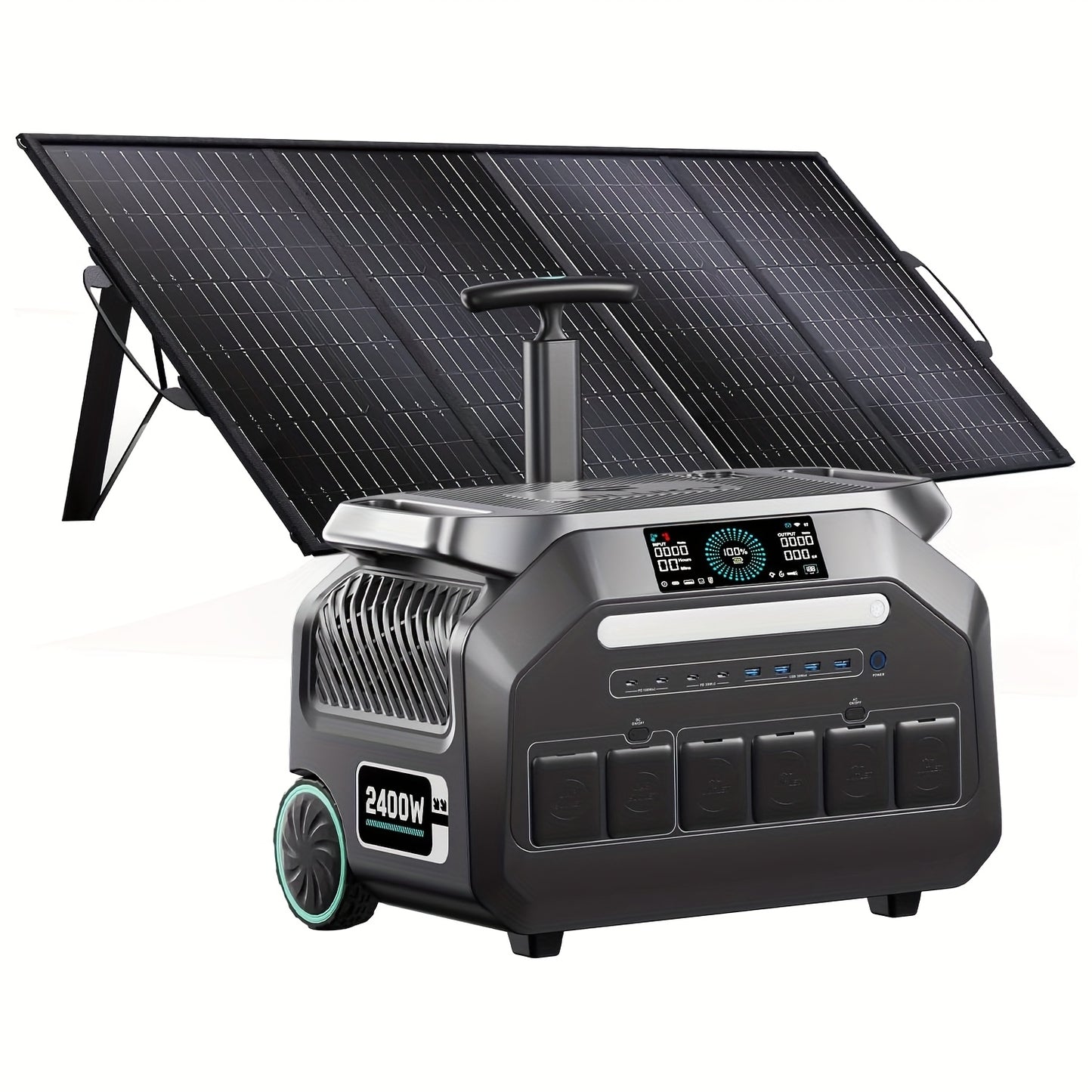 Draagbare Powerstation – Mobiele Generator – Noodstroomvoorziening – Outdoor Accu – Camping Accu – 2048Wh LiFePO4 Batterij – 1 Uur Snelladen