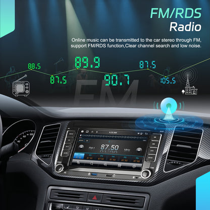 Autoradio – Auto Radio – Multimedia Systeem – In-Car Entertainment – Car Stereo – 9 Inch Touchscreen – Draadloze CarPlay & Android Auto – GPS Navigatie – Achteruitrijcamera Met Microfoon