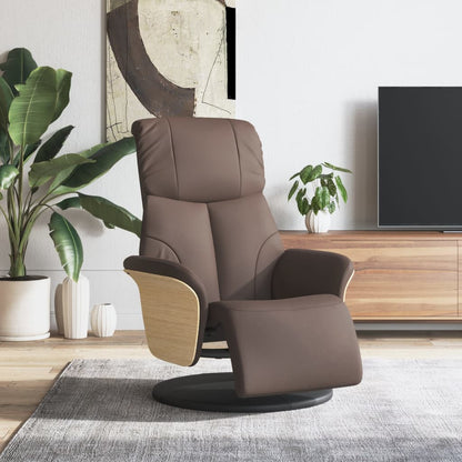 Relaxfauteuil – Relaxstoel – Loungefauteuil – Draaifauteuil – Verstelbare Fauteuil – Kunstleer – 360° Draaibaar – Verstelbare Rugleuning 105-125°