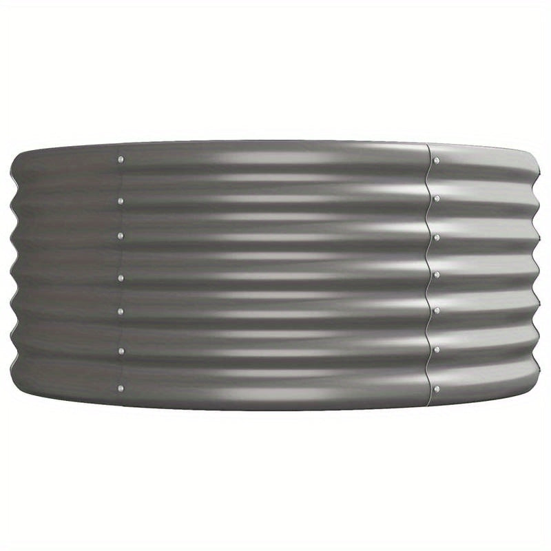 Verhoogde Plantenbak – Metaalbak – Kruidenbak – Bloembak – Tuinbak – Grijs – Roestvrij Poedercoating – 620x80x36 cm – Duurzaam Met Goede Drainage