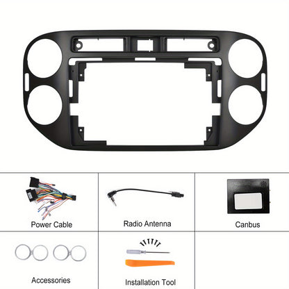 Autoradio – 2 DIN Touchscreen – CarPlay Draadloos – Android Auto – Bluetooth – GPS WiFi – 22,86 cm Scherm – Inclusief Nachtzicht Achteruitrijcamera & Externe Microfoon