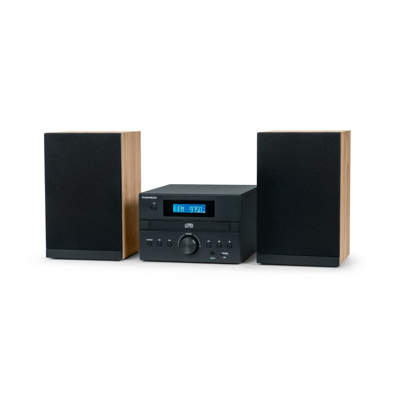Microset – Micro Tower – Muzieksysteem – Stereo Set – Draadloos Audio – Bluetooth – CD & USB Speler – 20W RMS Vermogen