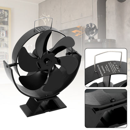 Houtkachel Ventilator – Kachelventilator – Stove Fan – Houtkachel Bladventilator – Warmteverspreider – Energieneutraal – Stil Geluid < 25 dB – Inclusief Thermometer