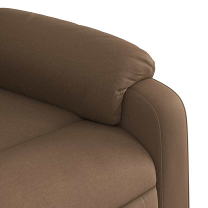 Relaxstoel – Fauteuil – Lounge Stoel – TV Stoel – Zithoekstoel – Handmatig Verstelbaar Bruin – Stevig Houten & Metalen Frame – Comfortabele Dikke Padding