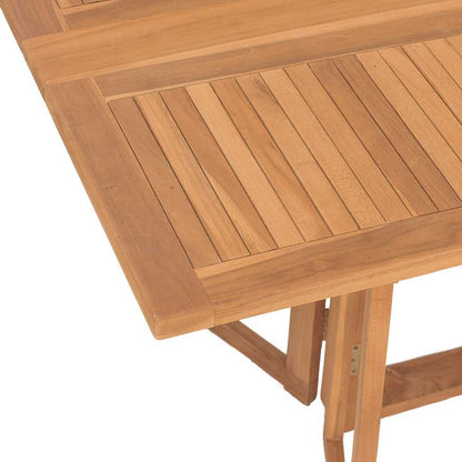 Tuinset – Tuinmeubelset – Eettafelset – Diningset – 7-Delig – Acaciahout – Inklapbaar – Compact 56x62x90 cm