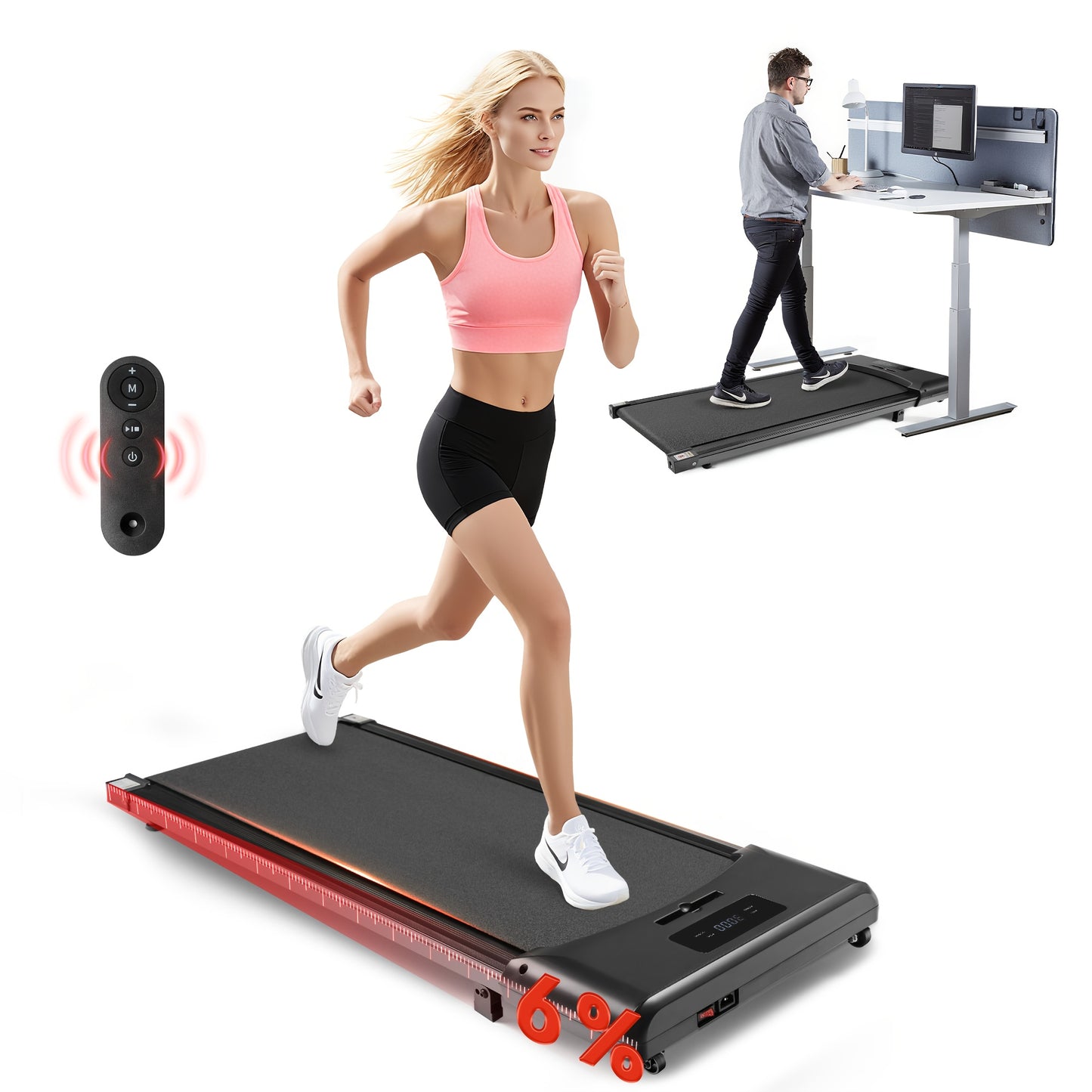 Loopband – Wandelband – Hardloopband – Walking Pad – Treadmill – Compact en Stil – Met Afstandsbediening
