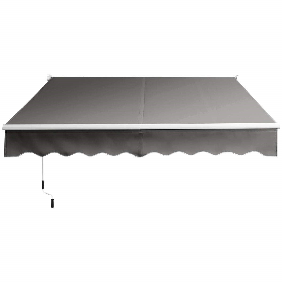 Uitschuifbare Zonwering – Terraszonwering – Balkonzonwering – Markies – Schaduwdoek – Aluminium Frame – Verstelbare Hoek 40-100° – Water- en UV-Bestendig