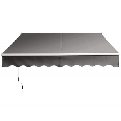 Uitschuifbare Zonwering – Terraszonwering – Balkonzonwering – Markies – Schaduwdoek – Aluminium Frame – Verstelbare Hoek 40-100° – Water- en UV-Bestendig