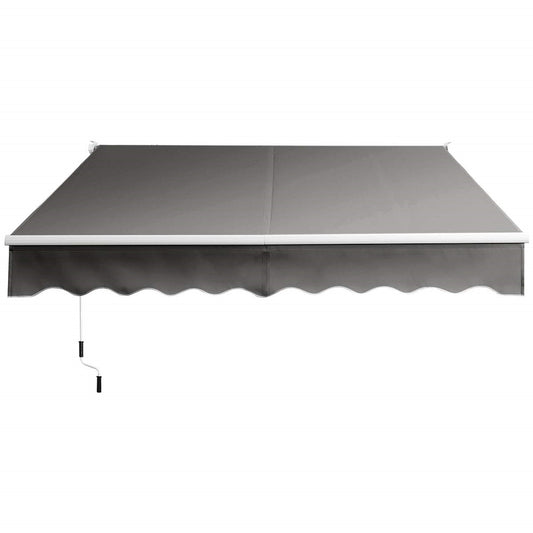 Uitschuifbare Zonwering – Terraszonwering – Balkonzonwering – Markies – Schaduwdoek – Aluminium Frame – Verstelbare Hoek 40-100° – Water- en UV-Bestendig