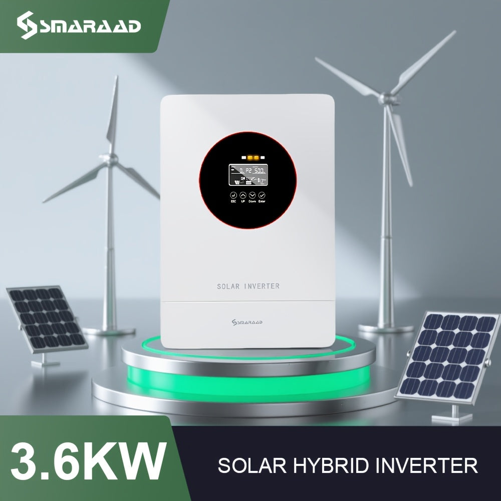 Zonne-omvormer – Solar Inverter – Off-grid Omvormer – MPPT Omvormer – 24V naar 230V – Geïntegreerde 100A MPPT-Controller – Hoogfrequente Omzetting