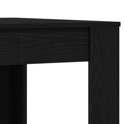 Black Oak Dining Table 140×74.5×76 Cm Wood Material - Modern Simple Style - for Home & Restaurant - Oak-Look Surface - Scratch-Resistant & Easy to Clean - Stable Plate Construction - Space for 6-8 People