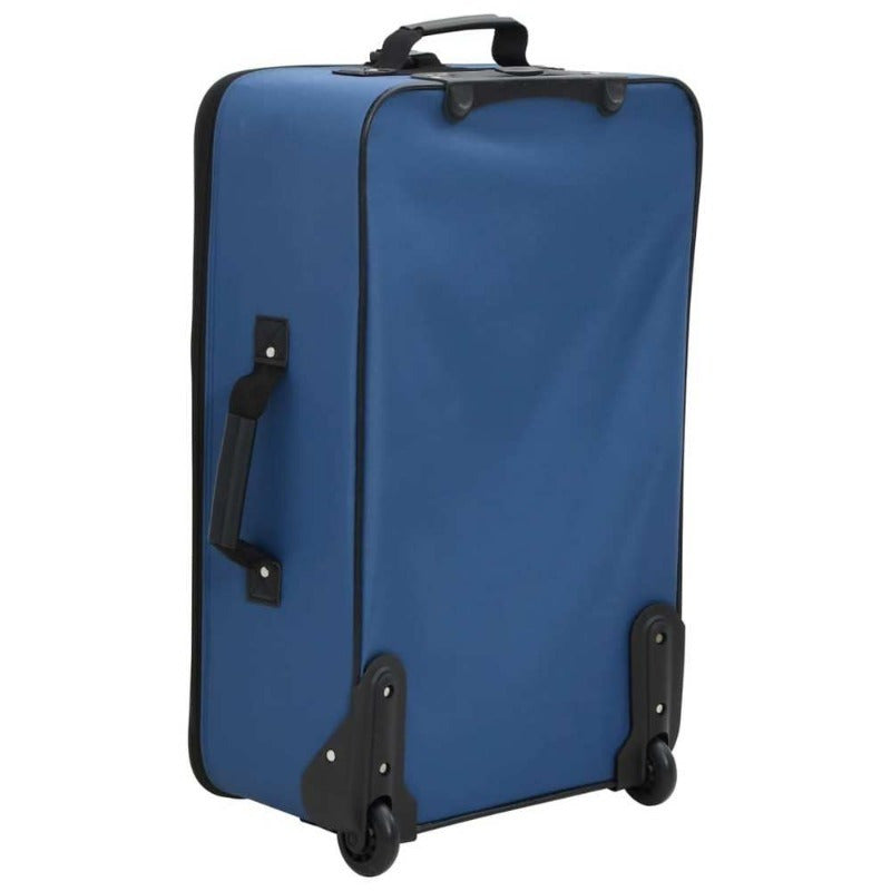 Kofferset – Reiskoffer Set – Bagageset – Trolley Koffer – Reistas – 5-delig – Blauw – Lichtgewicht Stof – Duurzaam Met ABS+PC
