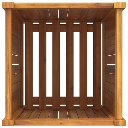 Bloemrek – Plantenstandaard – Bloemenstandaard – Plantenrek – Bloemhouder – Acaciahouten Afdekking – Compact Formaat 42x42x75 cm