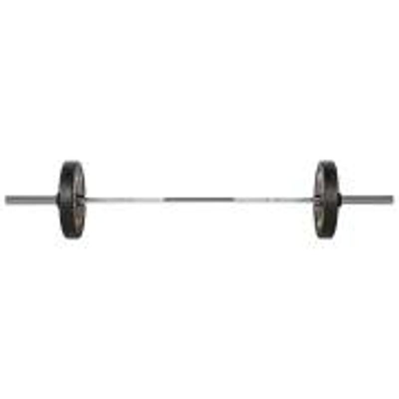 GO900 OLYMPIC BAR HMS PREMIUM WITH LOCK JAW CLAMPS BLACK