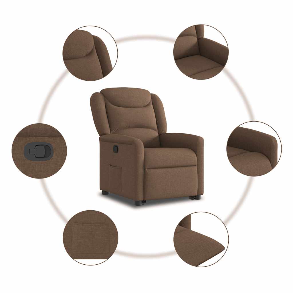 Zit-sta bureau stoel – Ergonomische bureaustoel – Elektrische relaxfauteuil – Opsta stoel – Verstelbare fauteuil – Elektrisch verstelbaar tot 135 graden – Met opsta-functie