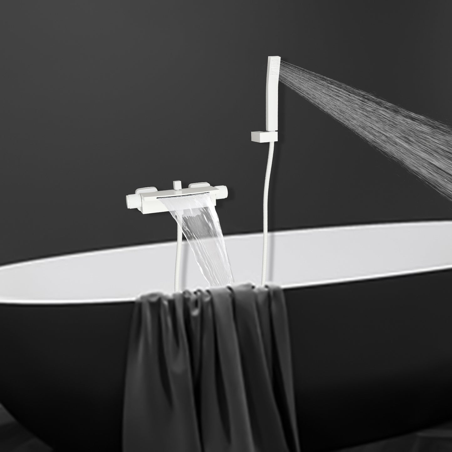 Doucheset – Douchekraan – Mengkraan – Regendouche – Handdouche – Wandmontage – Single-Lever Mengkraan – Modern Tijdloos Ontwerp